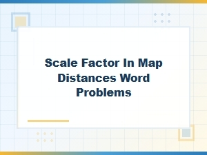 Solving Map Distances with Scale Factors